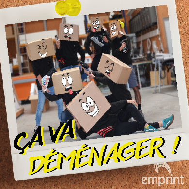 déménagement actualités par Emprint enseigne et signalétique