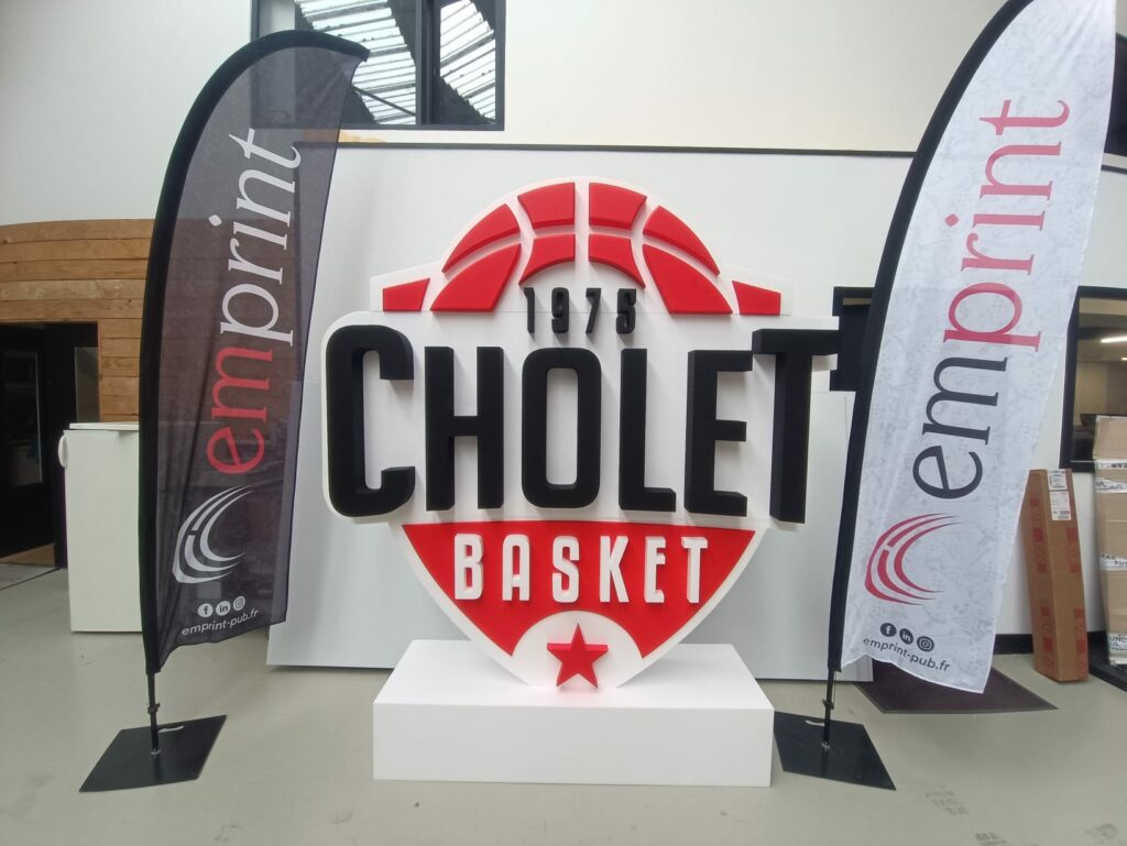 Logo polystyrene Cholet basket x emprint